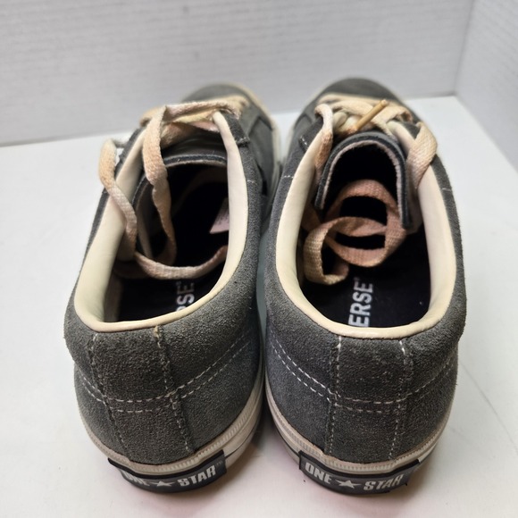 Vintage 90s Converse One Star Gray Suede‎ Shoes Kurt Cobain Grunge Men's Sz 9 - Picture 8 of 9